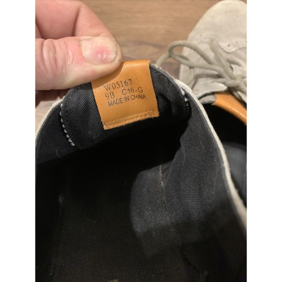 Cole Haan Womens Size 9B Gray #W05167 Wingtip Oxford Shoes - Picture 9 of 9